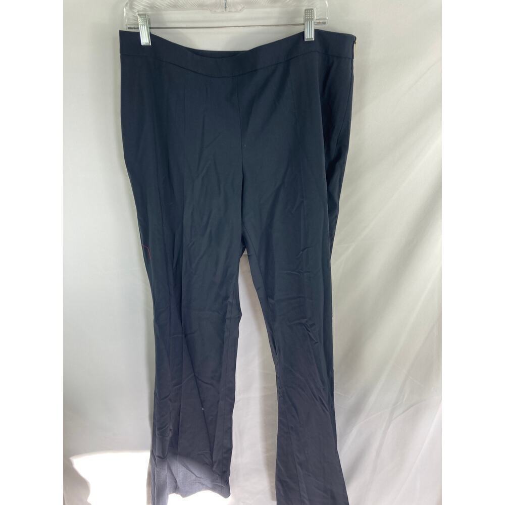 Hugo Boss Wool Navy Blue Side Zip Dress Pants Size US 12